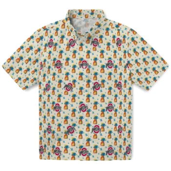 ohio state buckeyes pineapple delight beige hawaiian shirts best selling