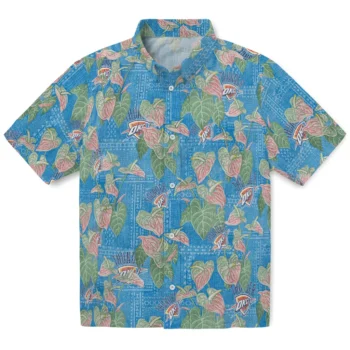 oklahoma city thunder anthurium overlay blue hawaiian shirts best selling