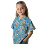 Oklahoma City Thunder Hawaiian Shirt – Anthurium Overlay