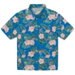 Oklahoma City Thunder Hawaiian Shirt – Flamingo and Hibiscus