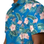 Oklahoma City Thunder Hawaiian Shirt – Flamingo and Hibiscus