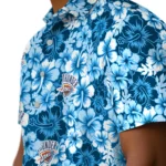 Oklahoma City Thunder Hawaiian Shirt – Hibiscus Blooms