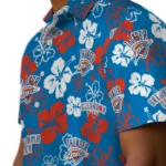 Oklahoma City Thunder Hawaiian Shirt – Hibiscus Flower Design