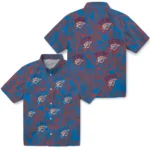 Oklahoma City Thunder Hawaiian Shirt – Leaf Outline
