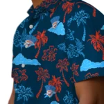 Oklahoma City Thunder Hawaiian Shirt – Palm And Clouds