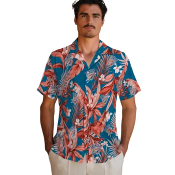 oklahoma city thunder palm leaves blue hawaiian shirts fashion forward