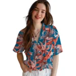 Oklahoma City Thunder Hawaiian Shirt – Palm Leaves