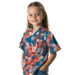 Oklahoma City Thunder Hawaiian Shirt – Palm Leaves