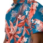 Oklahoma City Thunder Hawaiian Shirt – Palm Leaves