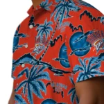 Oklahoma City Thunder Hawaiian Shirt – Palm Sunset