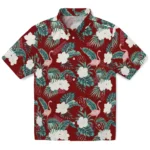 Oklahoma Sooners Hawaiian Shirt – Flamingo and Hibiscus