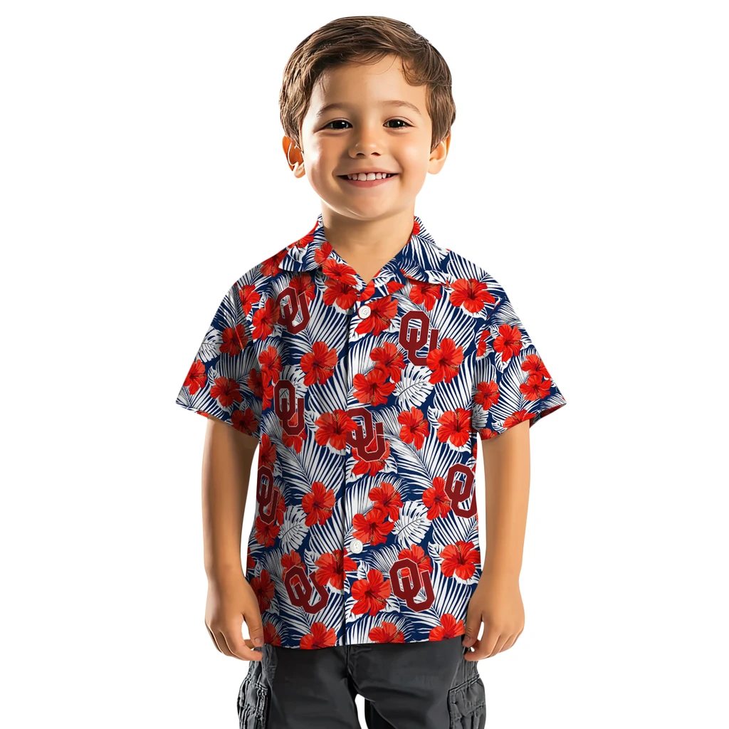Oklahoma Sooners Hawaiian Shirt - Hibiscus Fiesta oklahoma sooners hibiscus fiesta red royal blue hawaiian shirts top rated