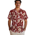 Oklahoma Sooners Hawaiian Shirt – Hibiscus Flower Design
