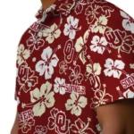 Oklahoma Sooners Hawaiian Shirt – Hibiscus Flower Design