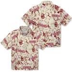 Oklahoma Sooners Hawaiian Shirt – Hibiscus Overlay