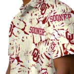 Oklahoma Sooners Hawaiian Shirt – Hibiscus Overlay