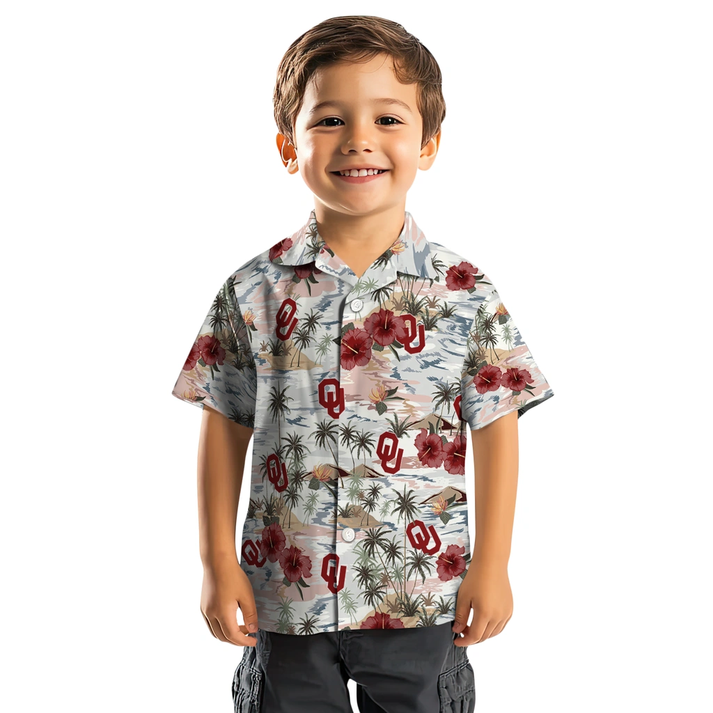 Oklahoma Sooners Hawaiian Shirt - Hibiscus Seaside oklahoma sooners hibiscus seaside white hawaiian shirts top rated
