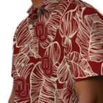 Oklahoma Sooners Hawaiian Shirt – Leaf Outline