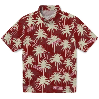 oklahoma sooners palm grove crimson hawaiian shirts best selling