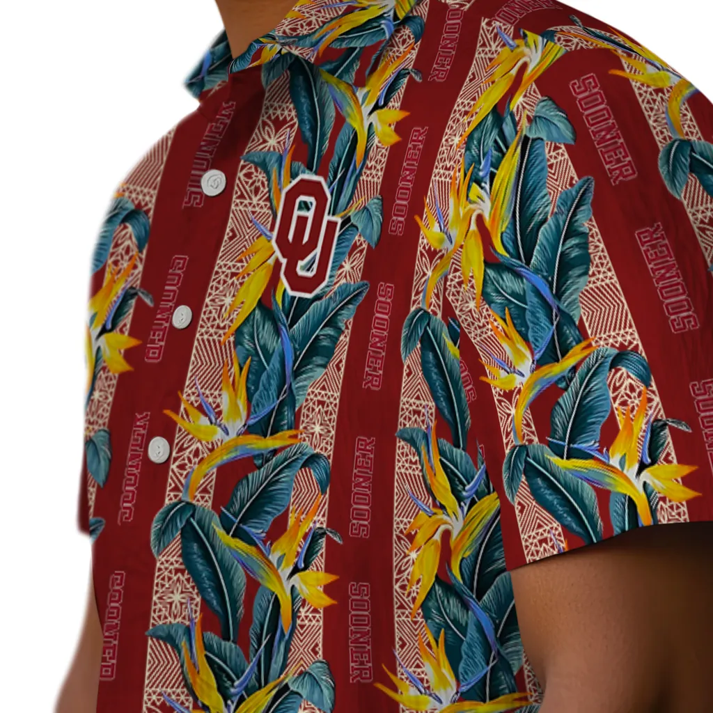 Oklahoma Sooners Hawaiian Shirt - Paradise Vines oklahoma sooners paradise vines crimson hawaiian shirts trendy