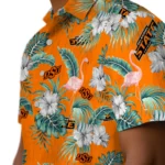 Oklahoma State Cowboys Hawaiian Shirt – Flamingo and Hibiscus
