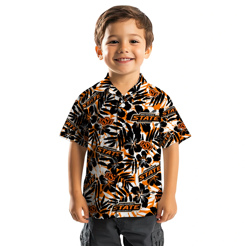 Oklahoma State Cowboys Hawaiian Shirt - Hibiscus Overlay oklahoma state cowboys hibiscus overlay hawaiian shirts top rated