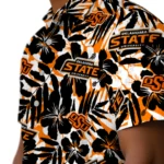 Oklahoma State Cowboys Hawaiian Shirt – Hibiscus Overlay