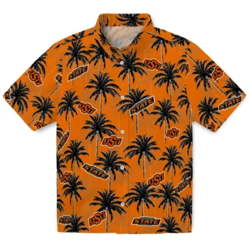oklahoma state cowboys palm grove orange hawaiian shirts best selling