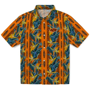oklahoma state cowboys paradise vines orange hawaiian shirts best selling