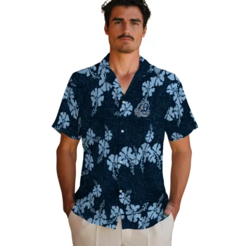 old dominion monarchs hibiscus petals blue hawaiian shirts fashion forward