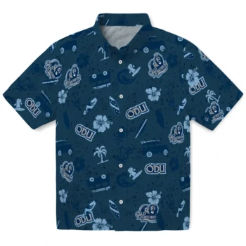old dominion monarchs beach vibe navy hawaiian shirts best selling