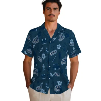 old dominion monarchs beach vibe navy hawaiian shirts fashion forward