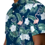 Old Dominion Monarchs Hawaiian Shirt – Flamingo and Hibiscus