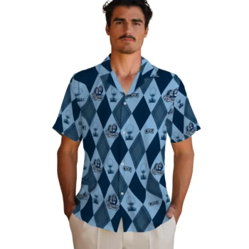 old dominion monarchs balloon plaid blue hawaiian shirts fashion forward