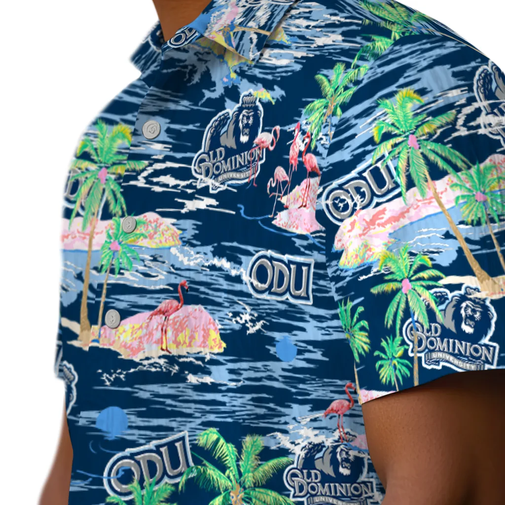 Old Dominion Monarchs Hawaiian Shirt - Hawaii Island old dominion monarchs flamingo retreat blue hawaiian shirts trendy