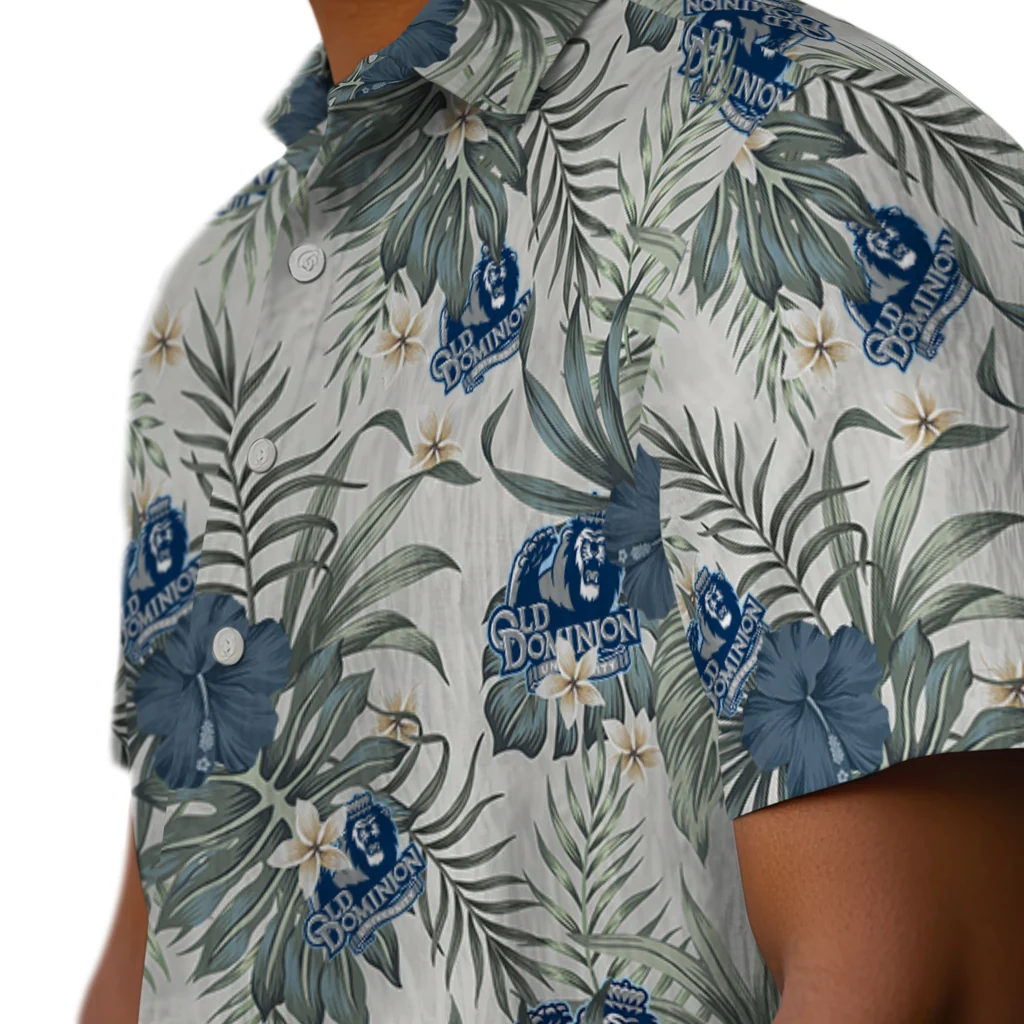 Old Dominion Monarchs Hawaiian Shirt - Hibiscus Designs old dominion monarchs hibiscus designs beige hawaiian shirts trendy