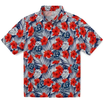 old dominion monarchs hibiscus fiesta red royal blue hawaiian shirts best selling