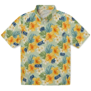 old dominion monarchs hibiscus mood pale lime yellow hawaiian shirts best selling