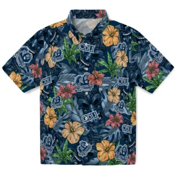 old dominion monarchs tiki jungle blue hawaiian shirts best selling