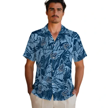 old dominion monarchs monstera layer blue hawaiian shirts fashion forward