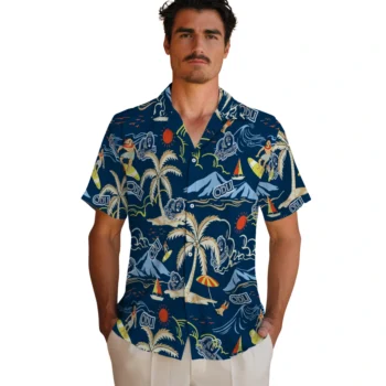 old dominion monarchs palm tree island blue hawaiian shirts fashion forward