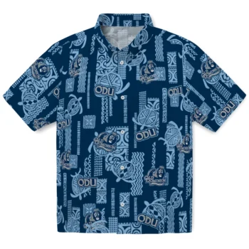 old dominion monarchs turtle lines blue hawaiian shirts best selling