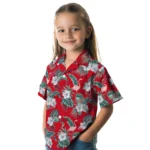 Ole Miss Rebels Hawaiian Shirt – Flamingo and Hibiscus