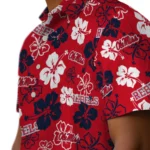 Ole Miss Rebels Hawaiian Shirt – Hibiscus Flower Design
