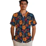 Ole Miss Rebels Hawaiian Shirt – Hibiscus Foliage