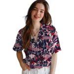Ole Miss Rebels Hawaiian Shirt – Hibiscus Overlay