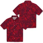 Ole Miss Rebels Hawaiian Shirt – Leaf Outline