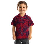 Ole Miss Rebels Hawaiian Shirt – Monstera Layer