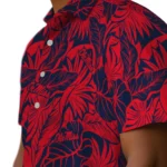 Ole Miss Rebels Hawaiian Shirt – Monstera Layer