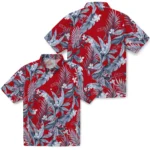 Ole Miss Rebels Hawaiian Shirt – Palm Leaves